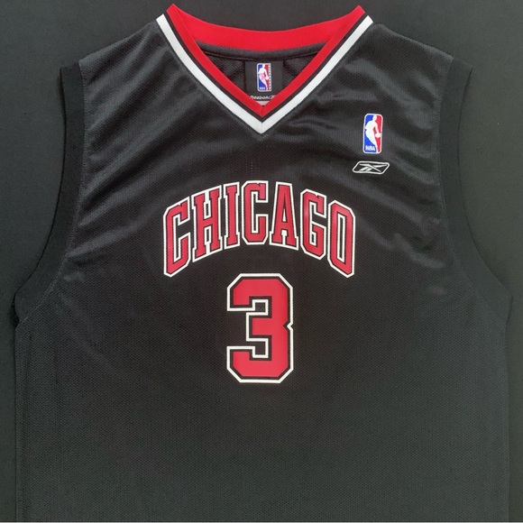 Reebok Other - Vintage Reebok Tyson Chandler Chicago Bulls #3 Black Alternate Jersey Youth XL